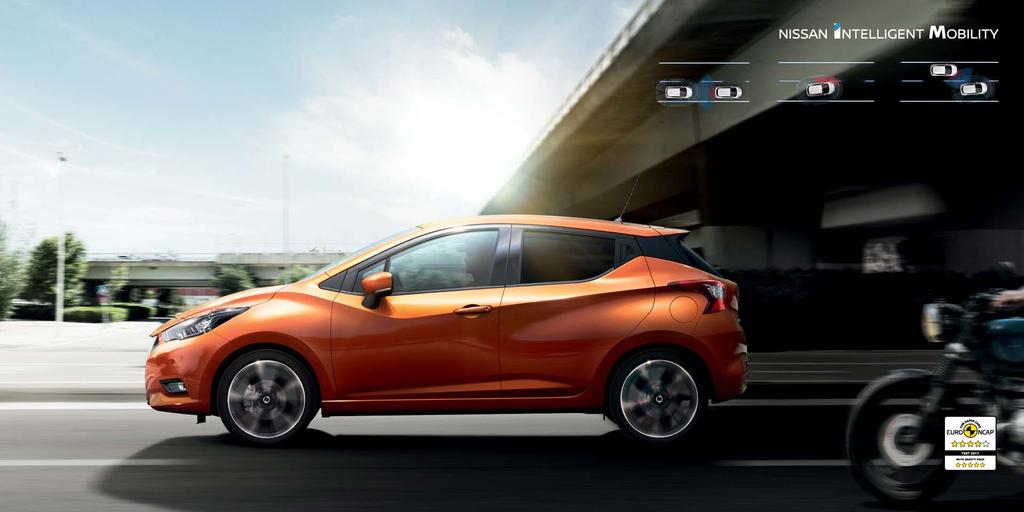 NISSAN INTELLIGENT MOBILITY MAGABIZTOS FELLÉPÉS Élvezze a vezetést a radar és a kamerák nyújtotta biztonsággal.