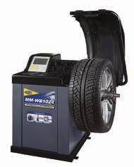 kerékpántokhoz Kiegyenlítő sebesség (150-200 ford / perc) manual tests for measuring the distance and diameter of the wheel automatic wheel braking at the end of rotation automatic start after