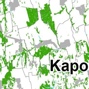 Az OTrT Kaposfőt érintő övezeteit az alábbi tervkivonatok tartalmazzák: OTrT övezetei: érintettség területe Országos ökológiai hálózat övezete érinti (a korábbi szabályozásnak megfelelően) az