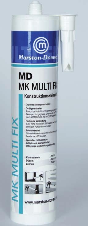 MD MK 3000 SZERELŐRAGASZTÓ SZERELŐRAGASZTÓ AZONNALI KEZDETI TAPADÁSSAL Az MD MK 3000 a szerelőragasztók új generációja, amely rendkívül erős kezdeti tapadással rendelkezik.