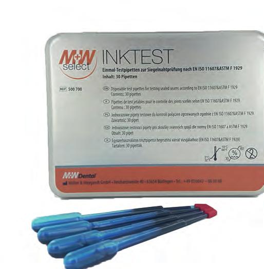 995 Ft-tól Azonnal megmutatja a sérült varratokat INKTEST Teszt a sterilizáló tasak varratainak rutinellenőrzésére.
