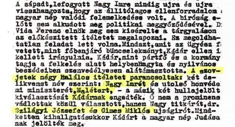 A szovjetek négy halálos ítéletet parancsoltak Vida a bíráskodás alapvető nehézségeként említi, hogy a büntetőjogi felelősségre vonás olyan körülmények között kezdődött, amikor még nem tisztázódtak