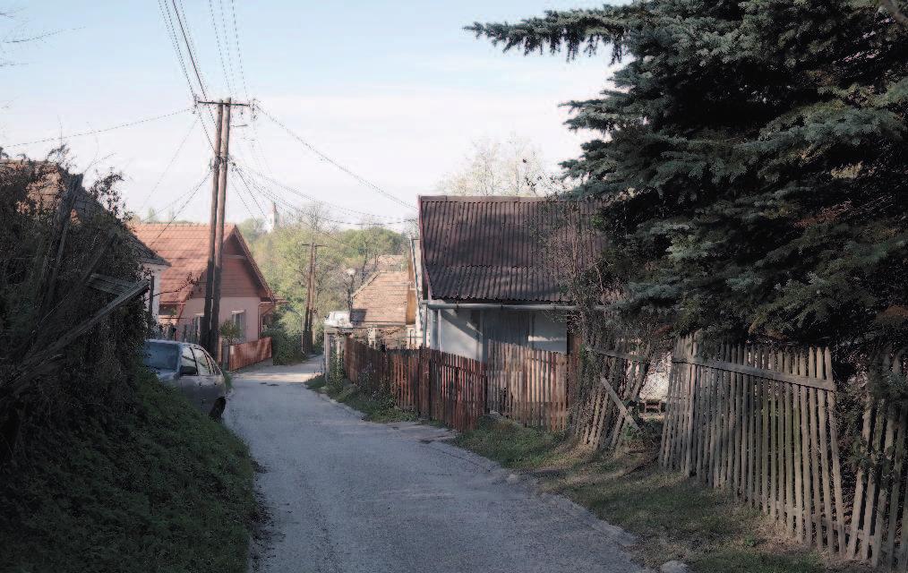 10 Örökségünk A Petőfi Sándor utca Felcsút Burgundja. Szegényebb földtelen zsellérek kicsiny telkein épült apró házak sorakoznak rajta. A telkeket löszfal zárja.