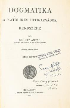 , (1934. Fővárosi Irodalmi Vállalat Földes Árpád ny.) 189 p. Dedikált! Kabalának Hungária drukkernak. Hungária- Szeged 3:1. Schlosser Imre 1938. II. 13. Szövegközti képekkel illusztrálva.