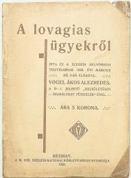Viz Zoltán pápai kamarás, esperes plebános A kötet tartalmazza Horthy Miklósról írott versét. Kiadói aranyozott egészvászon kötésben, festett lapszélekkel.