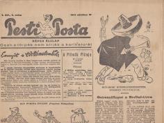 Fűzve, kiadói, illusztrált, gerincén kissé foltos papírborítóban. 189 mm. 3 000 Ft 75. PESTI POSTA. I. évf. 6. szám. Képes élclap.