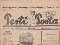 Karikatúrái a Tolnai Világlapban, a Borsszem Jankóban, a 8 órai újságban és a Lúdas Matyiban jelentek meg. 3 000 Ft 76. PESTI POSTA. I.