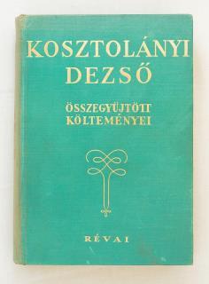 évi Magyar Könyvnap emlékére feltehetően összesen száz példányban géppel számozva és Kosztolányi által aláírva is megjelent. Példányunk a 7.