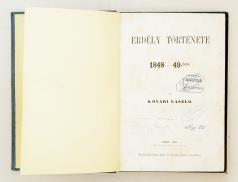 Emich Gusztáv. 2 sztl. lev., 279 p. A tartalomból: A harcz kiütése. A románok szervezgetései, iránya. Háromszék és a székelyek. Szeben első ostroma.