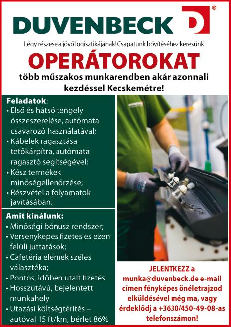 diákmunkát és/vagy gyakorlati helyet