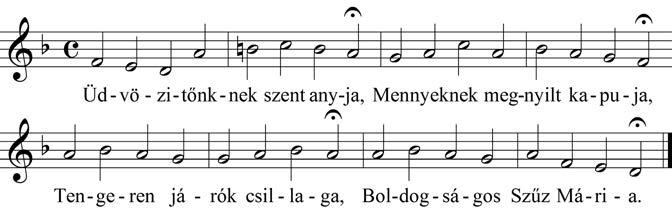 Erdélyi és moldvai karácsonyi szokásdallamok a Deák Szentes-kéziratban 5. kotta: Kájoni 1921., 337. sz. Népzenei gyűjtésekben 24 különböző szövegekkel került elő: adventi, karácsonyi, Mária- és rózsafüzéres ének, virrasztó funkcióban.