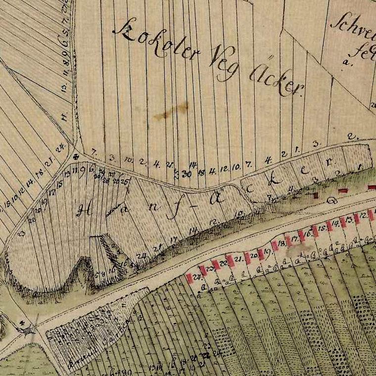 1781. évi úrbéri térkép Forrás: Magyar Országos Levéltár - http://maps.hungaricana.hu/hu/9841/?