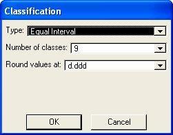 Először tehát válasszuk a Classify (osztályozás ) parancsot, mely a Classification (osztályozás) ablakot nyitja (11.9. ábra), ahol az újraosztályozott kategóriák néhány jellemzője adható meg (a 8.1.3.