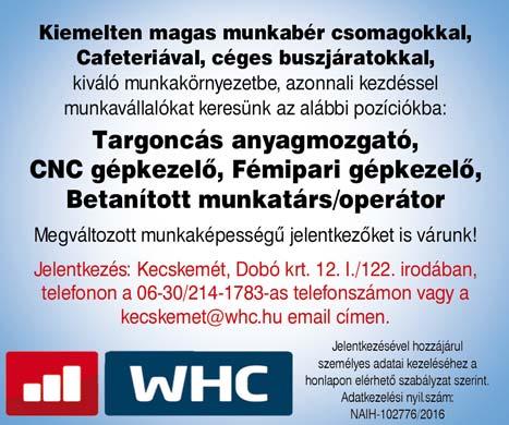 00 óra Az ügyfélfogadás előzetes telefonos bejelentkezés alapján Nagy Renáta irodavezetőnél, a 20 310 1850-es