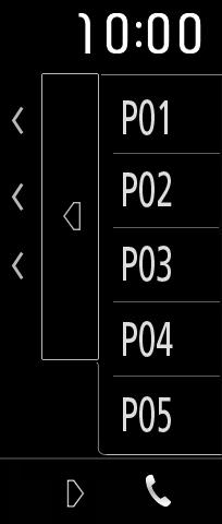 DAB 8 Jelző elemek DAB: Van digitális rádió vétel. RDS: A rendszer fogadja az Radio Data Systemadatokat.
