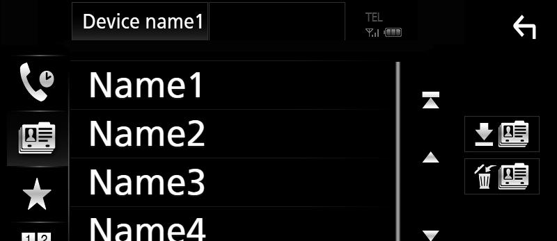 34 [Add number from phonebook] Válassza ki az előre beállítani kívánt számot a telefonkönyvből. Lásd a Hívás a telefonkönyv használatával (32. oldal) című részt.