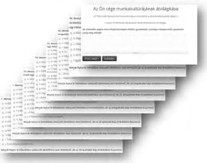 Minőség-kultúrafelmérő online kérdőívek Valóságfeltáró