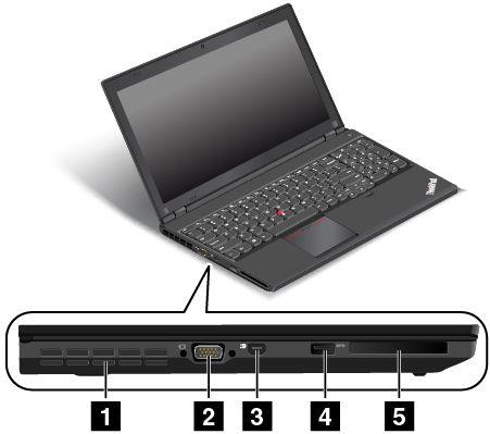 1 Audiocsatlakozó A számítógépből érkező hangok meghallgatásához csatlakoztasson 3,5 mm-es (0,14 hüvelykes), 4 pólusú csatlakozóval rendelkező fejhallgatót vagy fejbeszélőt az audiocsatlakozóhoz.