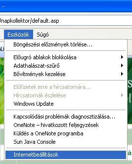 18. Hibakeresés Internet browserek beállítása A különböző internet böngészők garmadával kínálják a különböző beállításokat,