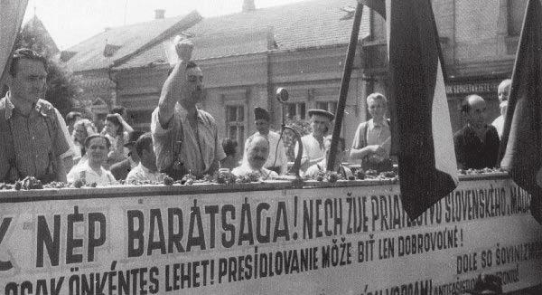 A felvidéki magyarság kitelepítése és a csehszlovák magyar lakosságcsere ellen tiltakozó békéscsabai szlovákok Csehszlovákiában maradt magyar javak átszállítására szolgáló úti rendelvény és az OZNA