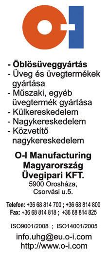 Üveg csomagolószerek / Glass packaging A monoblokk alumínium aeroszol palack gyártósorok 8, illetve 6 színes nyomtatási technológiája lehetôvé teszi a csomagolóeszközökkel szemben támasztott magas