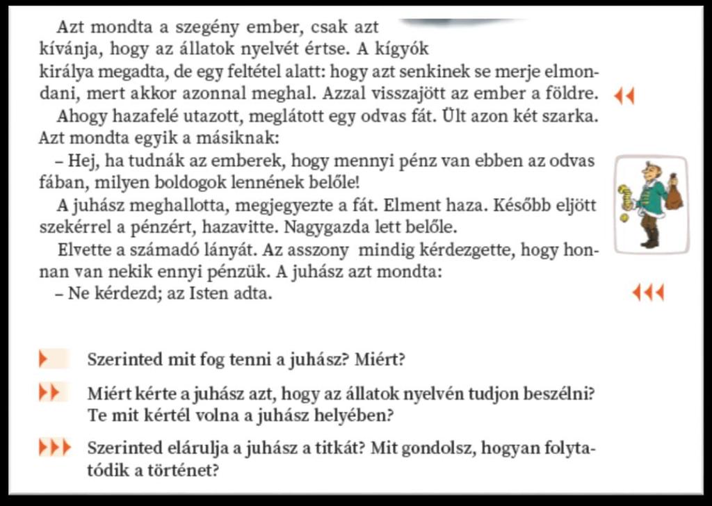 Ott, ahol a szakaszos szövegfeldolgozás módszerével élünk, csak javaslatot teszünk a megállókra.