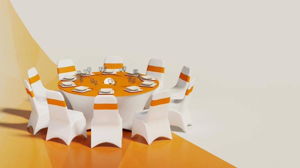 Körasztal Körasztal / Round table: 110 db/pcs 180cm átmérő/diameter, 72cm magas/high 10 db/pcs 200cm átmérő/diameter, 72cm