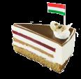 darabok és mascarpone krém TIRAMISU Rothschild sponge cake with coffee liqueur filled with mascarpone cream