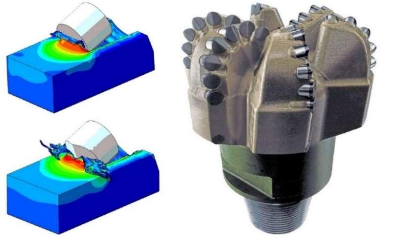2 Kúpos vágóelemek Egy másik ilyen innováció a kúpos vágóelemekkel rendelkező (Stingblade bit) PDC fúró.