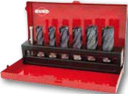 HSSE Co 5 HSS Magfúró készlet Weldon szárral (3/4") 6 Magfúró Ø 12,0-14,0-16,0-18,0-20,0-22,0 1 Kilökőcsap Ø 6,35 x 77,0, 30,0 furatmélységhez cikkszám 108 304 Magfúró készlet Weldon szárral