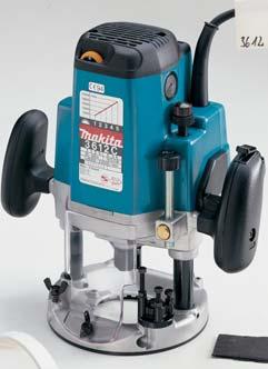 FELSŐMARÓK 3612 3612C RP1110C ELEKTRONIKUS FELSŐMARÓ RP1110C Erőteljes felsőmaró kompakt építési formával Professzionális 8 mm-es szerszámbefogás A csapágyház robosztus alumíniumötvözetből A