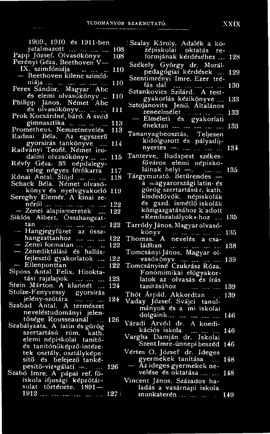 ........... 122 Hangjegyfüzet az összhangzattanhoz... 122 Zenei formatan........ 122 Zenediktálási és hallásfejlesztő gyakorlatok... 122 Ellenponttan...... 122 Siposs Antal Félix.