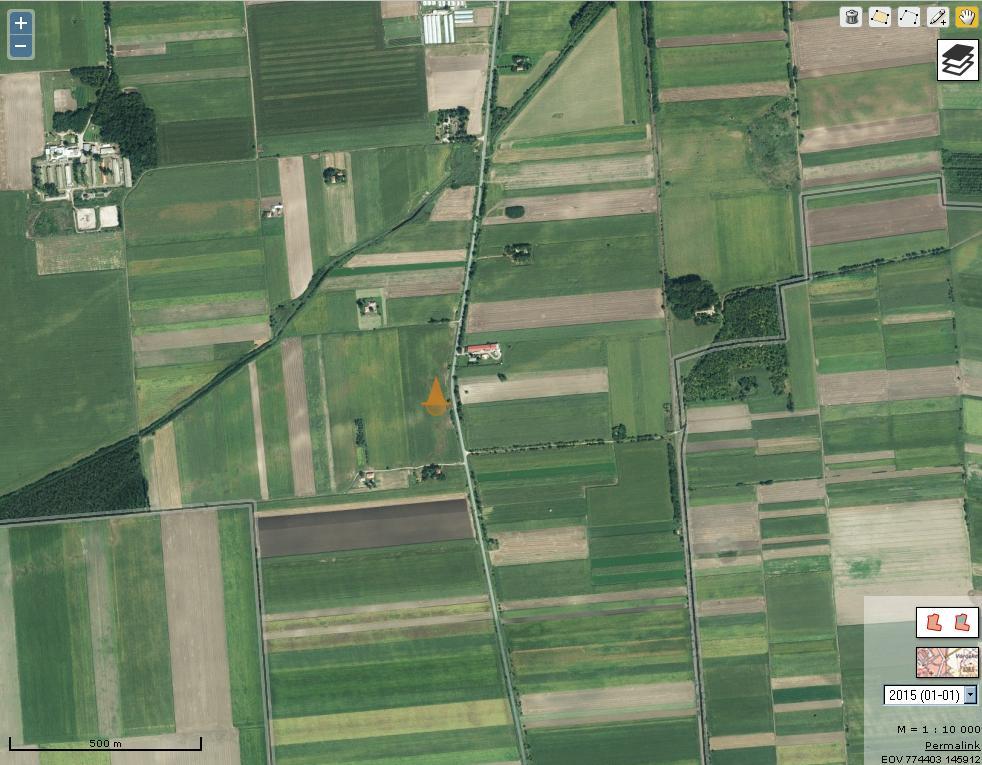 A 2015-ben továbbra is művelt 5259-es halom