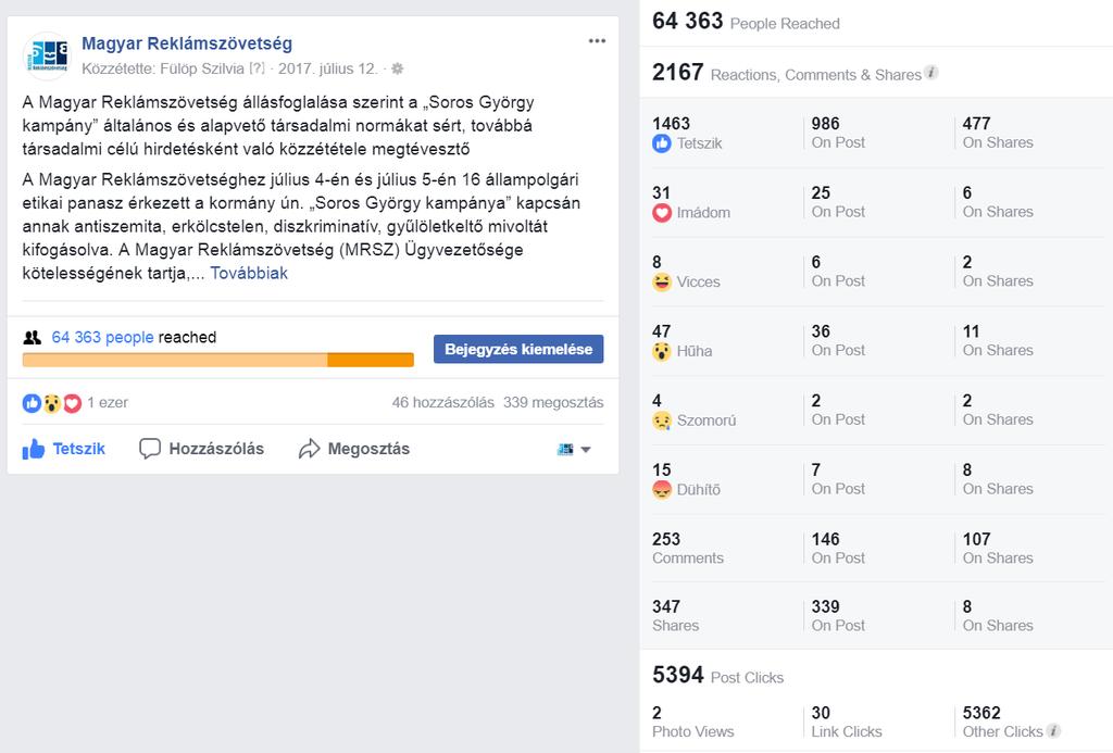 A Soros kampány elleni MRSZ állásfoglalás az MRSZ FB jelenlétének