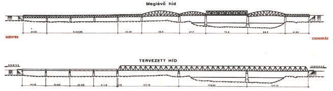 támaszközű szerkezetével hidalták át [2], [3] (4. ábra).