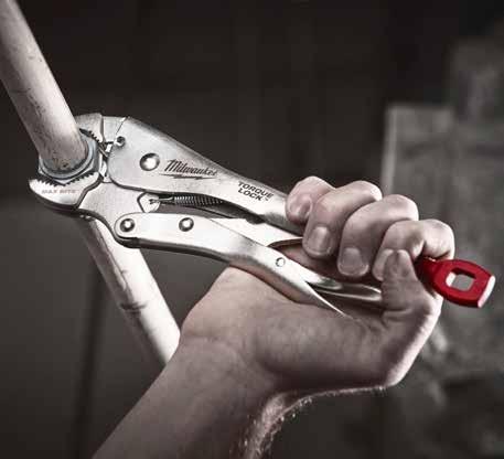 #MILWAUKEETOOL MILWAUKEETOOL.HU TORQUE LOCK ÁLLÍTHATÓ ÖNZÁRÓ FOGÓK TORQUE LOCK ÁLLÍTÓCSAVAR 1 2 3 4 5 TORQUE LOCK : Gyors állítás és könnyű feloldás lapos és kerek anyagok összeszorításához.
