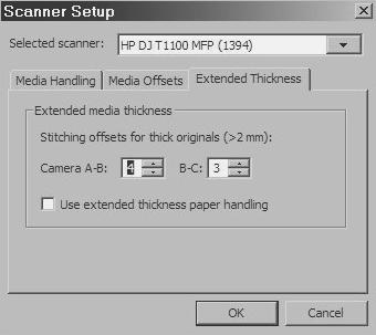3. A Scan Options (Lapolvasási beállítások) párbeszédpanelen kattintson a Scanner (Lapolvasó) gombra. Megjelenik a Scanner (Lapolvasó) párbeszédpanel. 4.