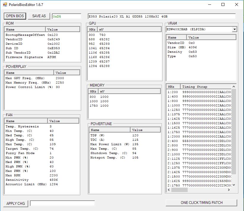 AMD RX sorozatú kártya BIOS