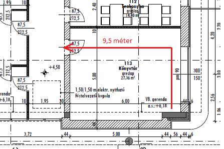 13 Megfelel A helyiség kiürítés időtartaa a száításba vett kiürítési útvonal szabad szélességének átbocsátó képessége alapján: N1 t 1 b = t n 1 eg k * l 1szi i 1 N 1 = 6 fő l 1 szi = 0,75 fő k = 41,7