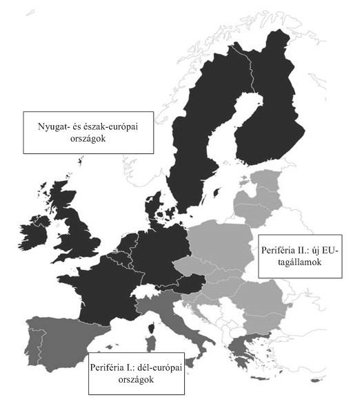 a gazdaságon belül az informális gazdaság jelentősége lényegesen nagyobb, mint a legfejlettebb országokat tartalmazó csoportban (1. táblázat). 1. ábra.