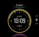 Görgessen a Watch face (Óralap) pontra, és koppintson vagy nyomja le a középső gombot a belépéshez. 2.