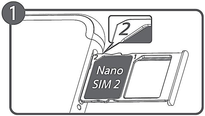 SIM tálca installálása SIM és microsd kártya behelyezése 1. Használja a SIM tálca kilökő eszközt, amelyet a dobozban mellékeltünk. Ne használjon más, éles tárgyakat e célra!