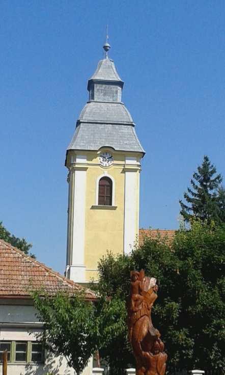 Leírás: A református templomot 1757-ben kezdték el építeni. A templom 1760-61-re lett kész. 1761.