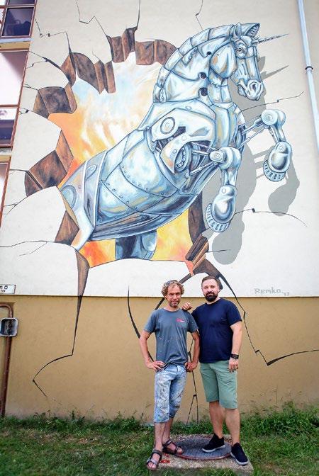4 2017. AUGUSZTUS 18. STREET ART SZENZÁCIÓ KOLORCITYBEN UNIKORNIS TÖRTE ÁT A FALAT Remko van Schaik (50) alkotásait böngészve (www.remkovanschaik.