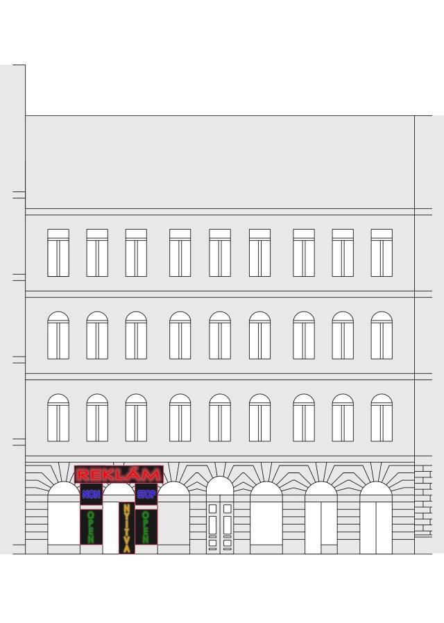 Reklámberendezés nem létesíthető egészségre káros, káprázást okozó kivitelben. a.
