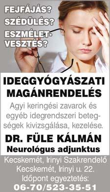 Pedig egy ideggyógyász szakorvos segítsége jól jöhet, hiszen az orvos a tüneti kezelések mellett a kiváltó okokat is felderíti.