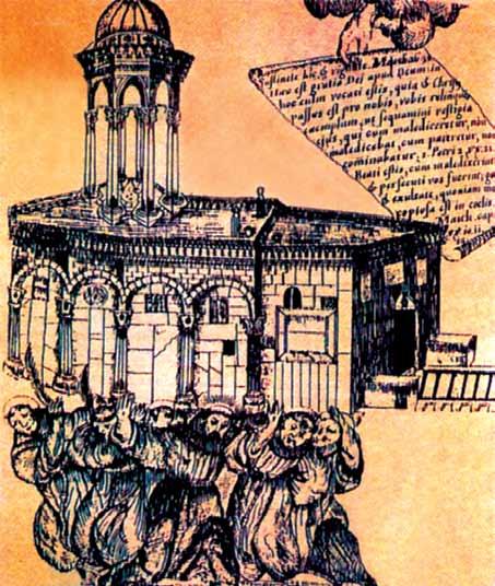 1291-ben Akkó, a keresztesek utolsónak megmaradt fellegvára muszlim kézre kerül. A ferenceseket Cipruson fogadták be, ahol a Keleti Provincia székhelye volt.