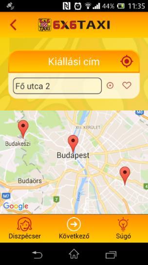 6 KIÁLLÁSI CÍM MEGADÁSA -UTCANÉV EGYEZŐSÉG ESETÉN- Amennyiben a kiállási cím mezőben (irányítószám nélkül!