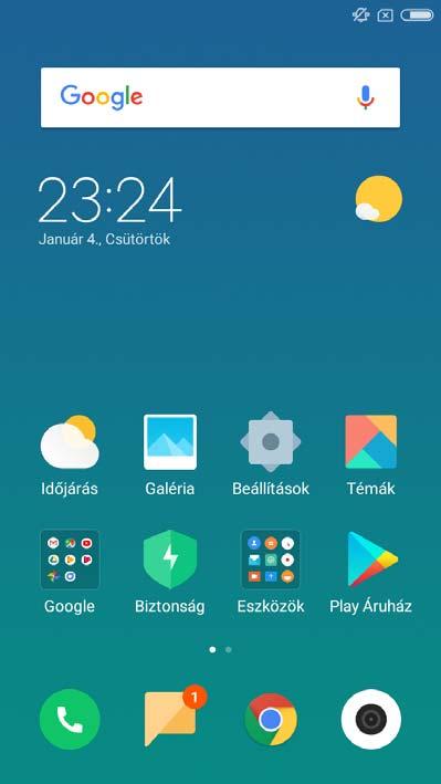 Amennyiben rendelkezik Google fiókkal, adja meg annak adatait (nem kötelező). 7. Amennyiben rendelkezik Mi fiókkal, lépjen be, vagy regisztráljon új fiókot (nem kötelező). 8.