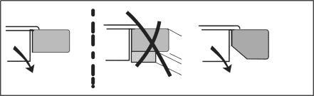 The minimal distance 30 mm of kitchen unit content (the content of drawer) from the plate cover should be observed. Ensure the sufficient venting - see the picture.